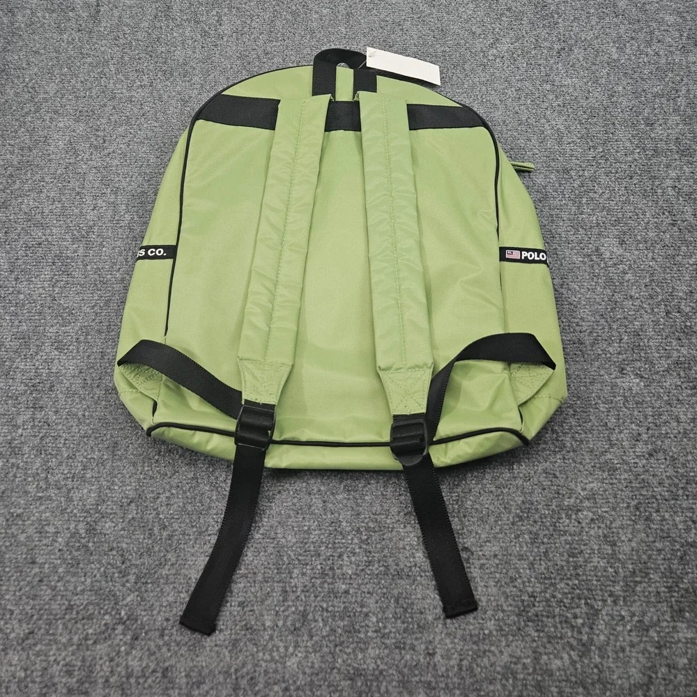 Vintage 90s Polo Jeans Co Ralph Lauren Backpack Green Bag Nylon Y2K Skate Sporty